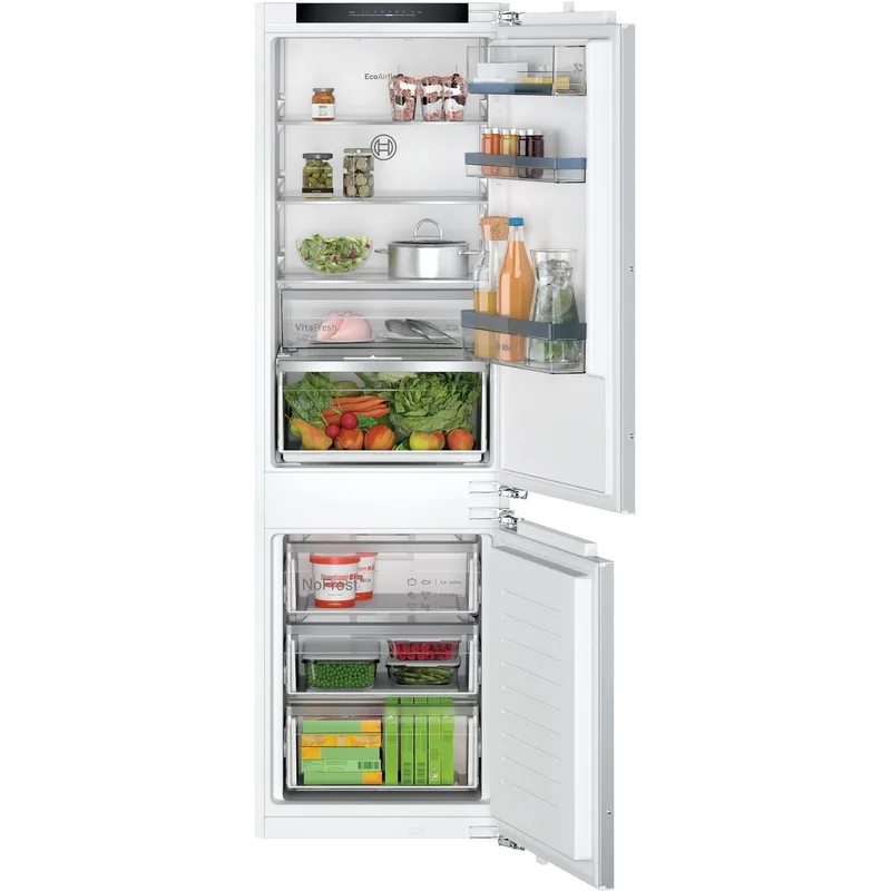Bosch KIN86VFE0 Εντοιχιζόμενος Ψυγειοκαταψύκτης 260lt, NoFrost, E (Υ177,2xΠ54,1xΒ54,8εκ) KIN86VFE0