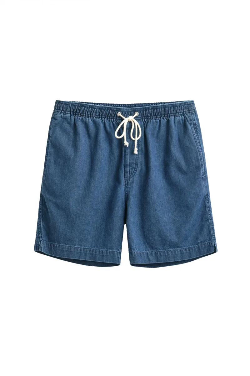 GANT ΒΕΡΜΟΥΔΑ REGULAR FIT MID RISE DS SHORTS DENIM ΜΠΛΕ