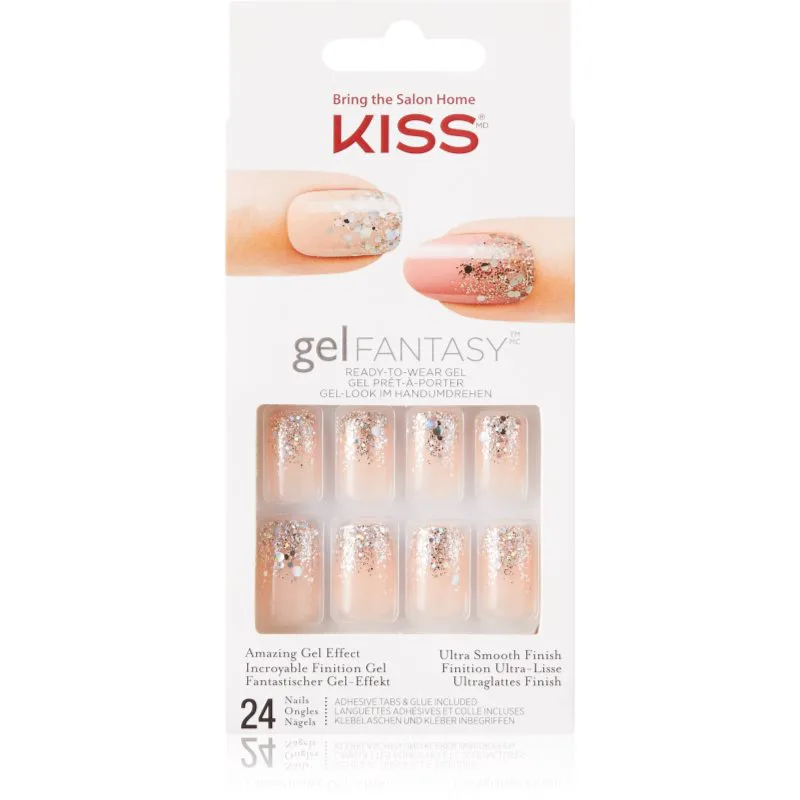 KISS Gel Fantasy Fanciful Ψεύτικα νύχια 24 τμχ