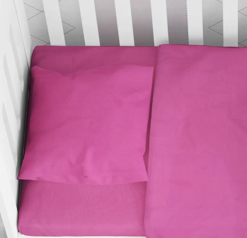 Βρεφική Μαξιλαροθήκη Dimcol Solid 499 Fuchsia 35x45