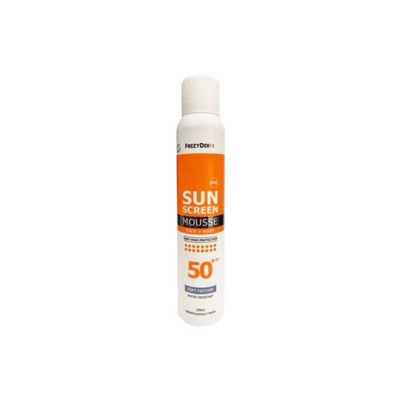 Frezyderm Sunscreen Mousse Προσώπου και Σώματος 50+Spf 200ml