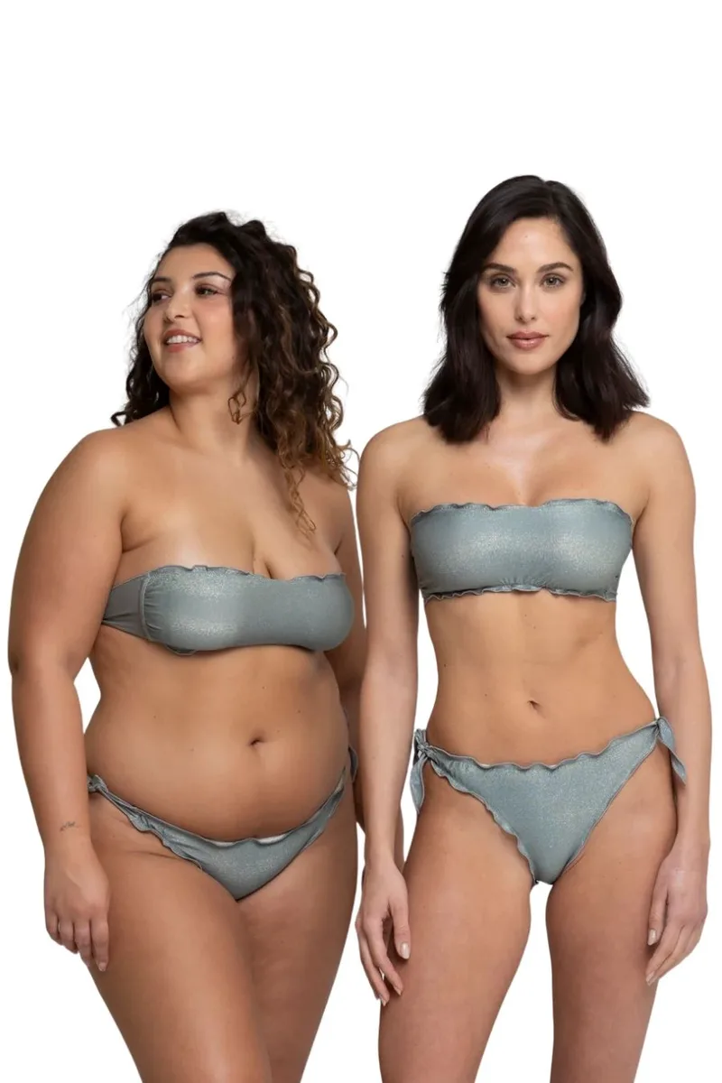 WIKINI Μαγιό BIKINI FRU FRU FASA - SILVER-142350-SILVER