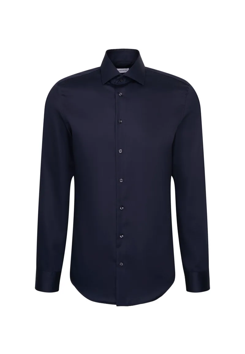 ΑΝΔΡΙΚΟ ΜΑΚΡΥΜΑΝΙΚΟ ΠΟΥΚΑΜΙΣΟ NEW KENT COMBI SLIM FIT ΜΠΛΕ