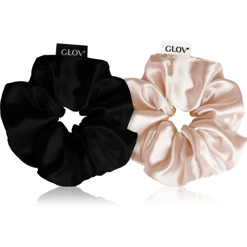 GLOV Scrunchies S λαστιχάκια για τα μαλλιά Sparkling Wine/Black 2 τμχ