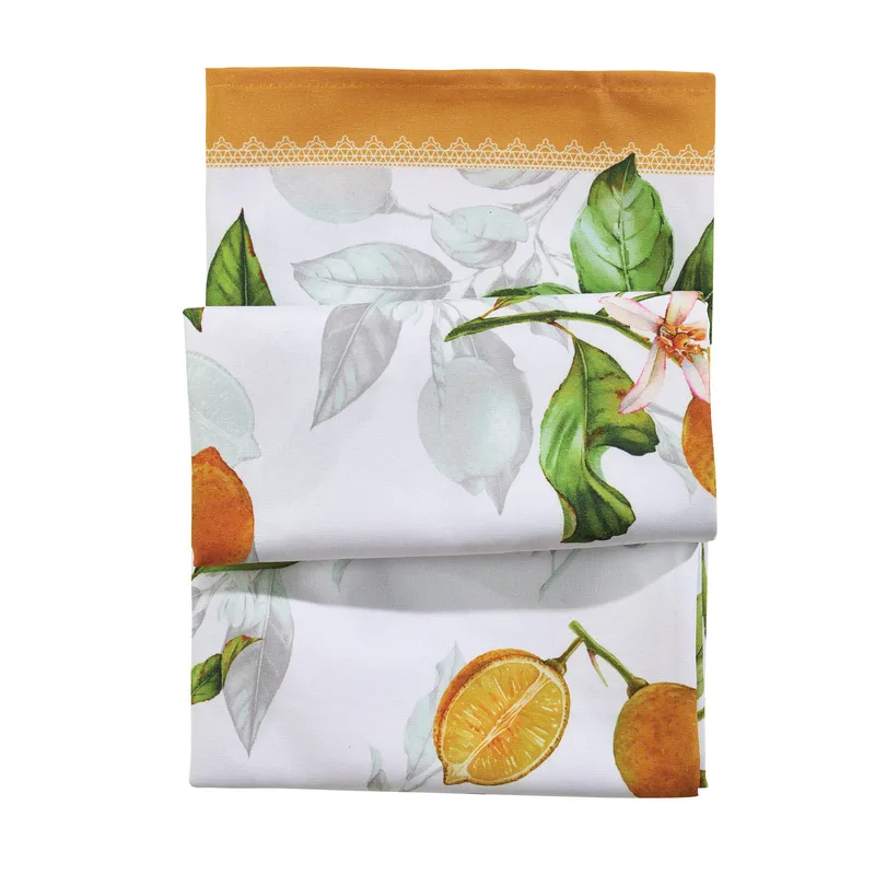 Χριστουγεννιάτικο Runner Polyester 45x140εκ. Christmas 0724 Κίτρινο-Λευκό-Πράσινο Das Home (Χρώμα: Λευκό, Ύφασμα: 70% Πολυεστέρας-30% Βαμβάκι) - Das Home - 427451400724