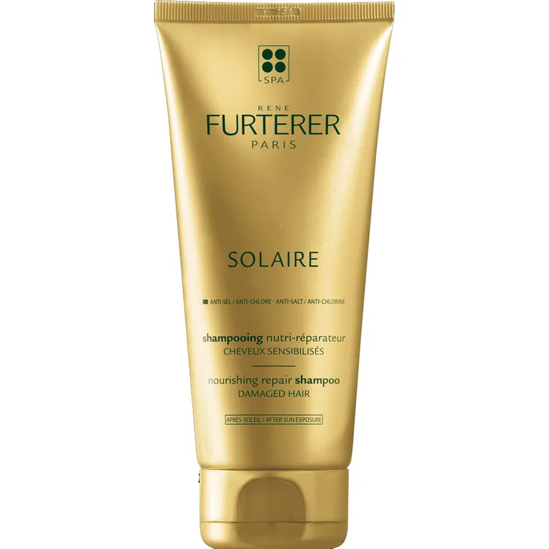Rene Furterer Solaire Nourishing Repair Shampoo Επανορθωτικό Σαμπουάν Θρέψης για Μετά τον Ήλιο με Βούτυρο Φοίνικα 200ml