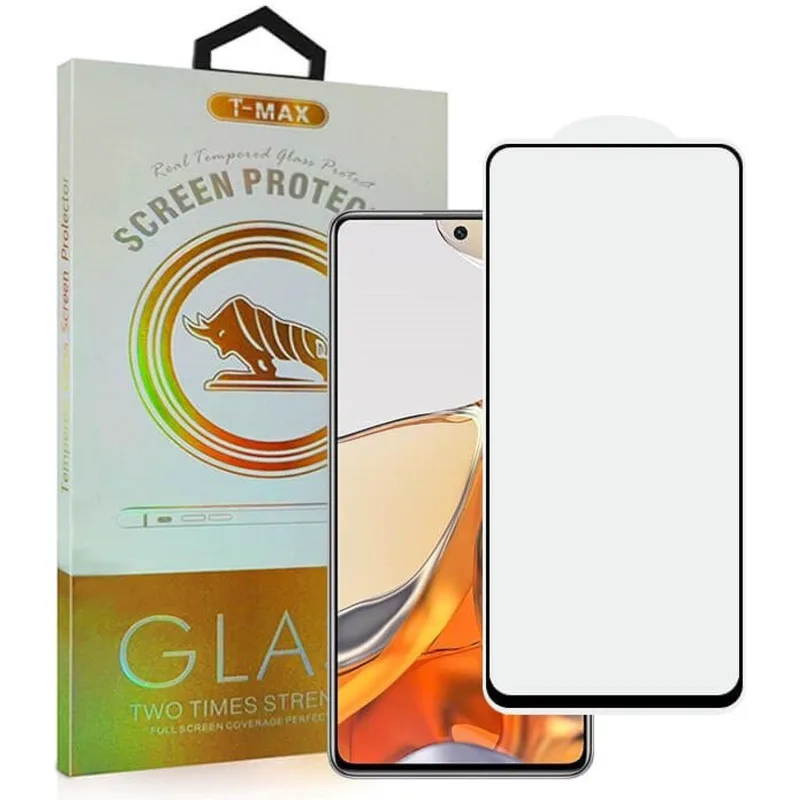 Tempered Glass Realme C67 4G T-Max Premium Full Glue Αντιχαρακτικό Γυαλί Προστασίας Οθόνης - Black (5206015082948)