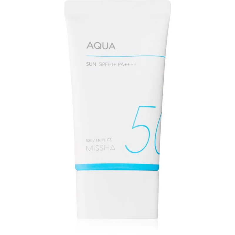 Missha All Around Safe Block Aqua Sun αντηλιακό τζελ-κρέμα για πρόσωπο SPF 50+ 50 ml