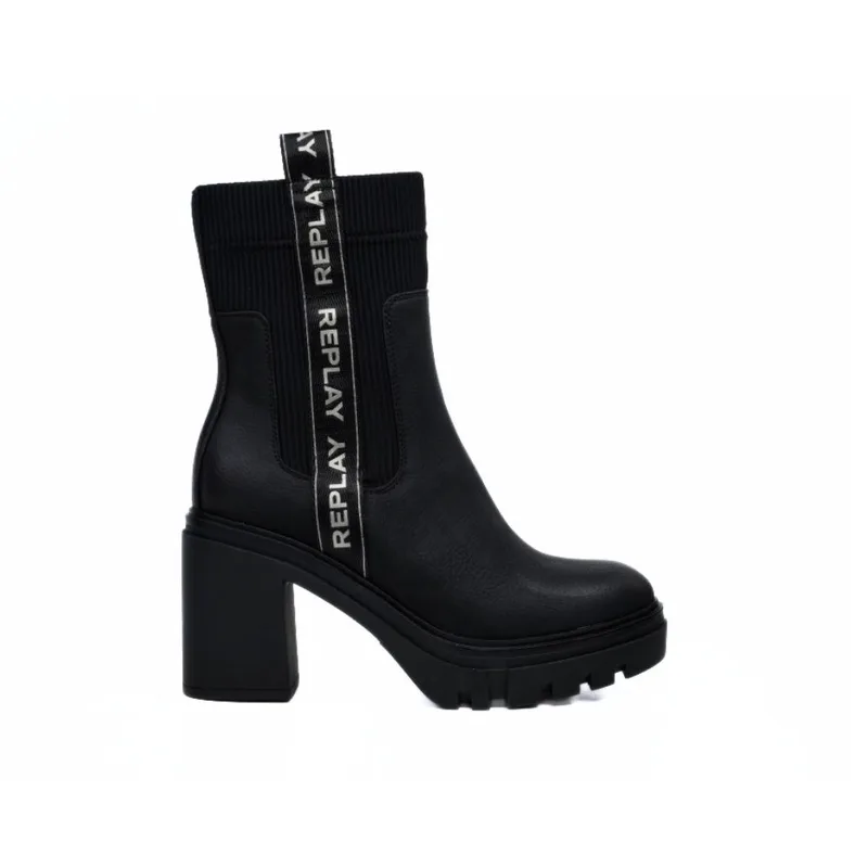 REPLAY ΓΥΝΑΙΚΕΙΟ ΜΠΟΤΑΚΙ JEN TAPE GWN62 .000.C0012S 003 BLACK