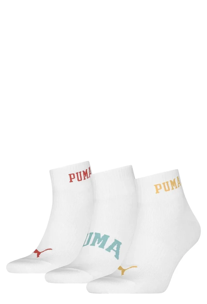Κάλτσες Puma Logo Quarter 3Pack 701231486-003