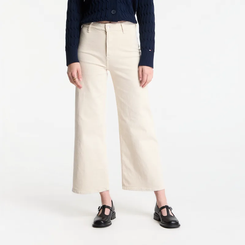 Τζιν Tommy Hilfiger Wide Leg Washed Clr Hw Ankle Jeans Muslin W28/L32