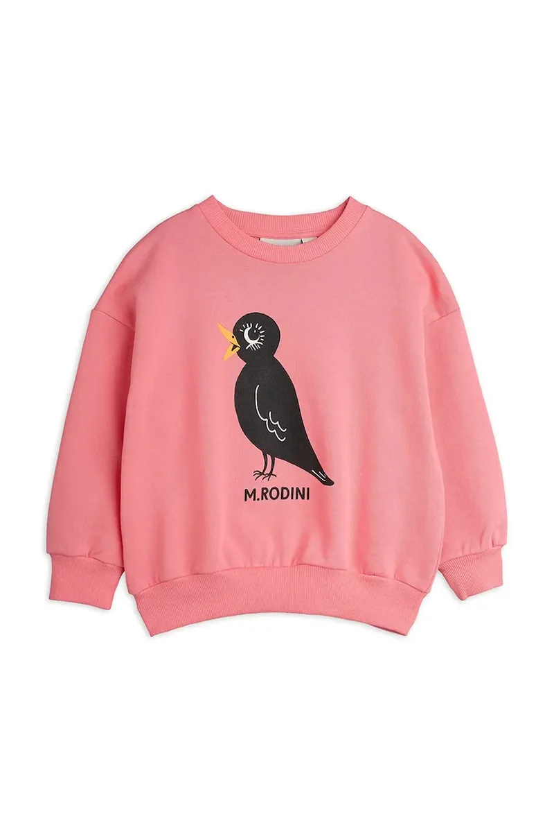 Παιδική βαμβακερή μπλούζα Mini Rodini Blackbird