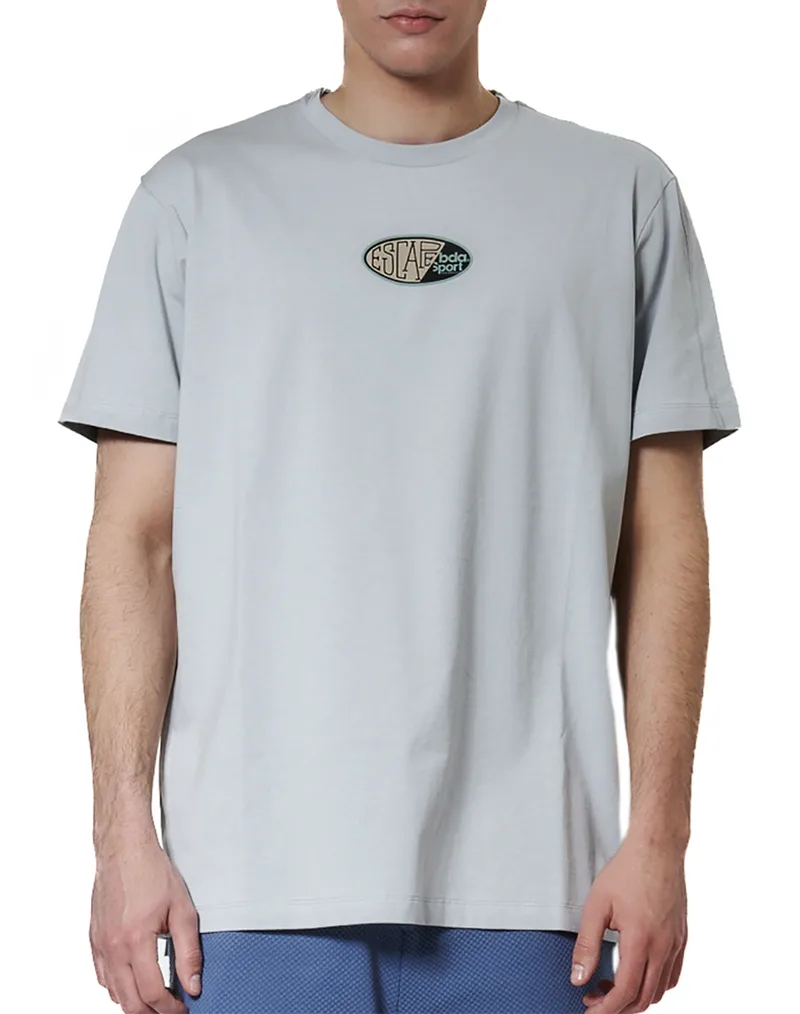 BODY ACTION MEN''S GRAPHIC T-SHIRT 053628-01-Pearl Blue LightBlue