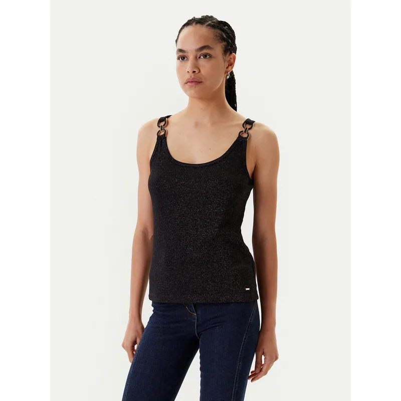 Morgan Τοπ 251-DIDONI Μαύρο Slim Fit