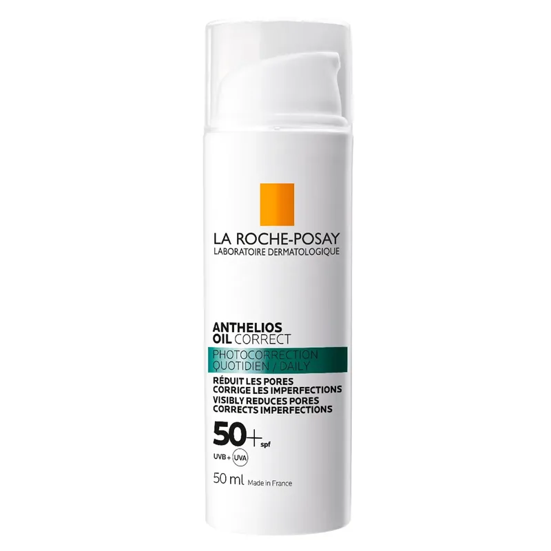 La Roche-Posay Anthelios Oil Correct Photocorrection Daily Gel Cream Spf50+ Αντηλιακό Προσώπου Πολύ Υψηλής Προστασίας για τις Ατέλειες 50ml