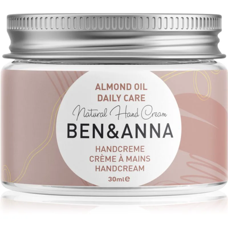 BEN&ANNA Natural Hand Cream Daily Care κρέμα για τα χέρια με λάδι αμύγδαλου 30 ml