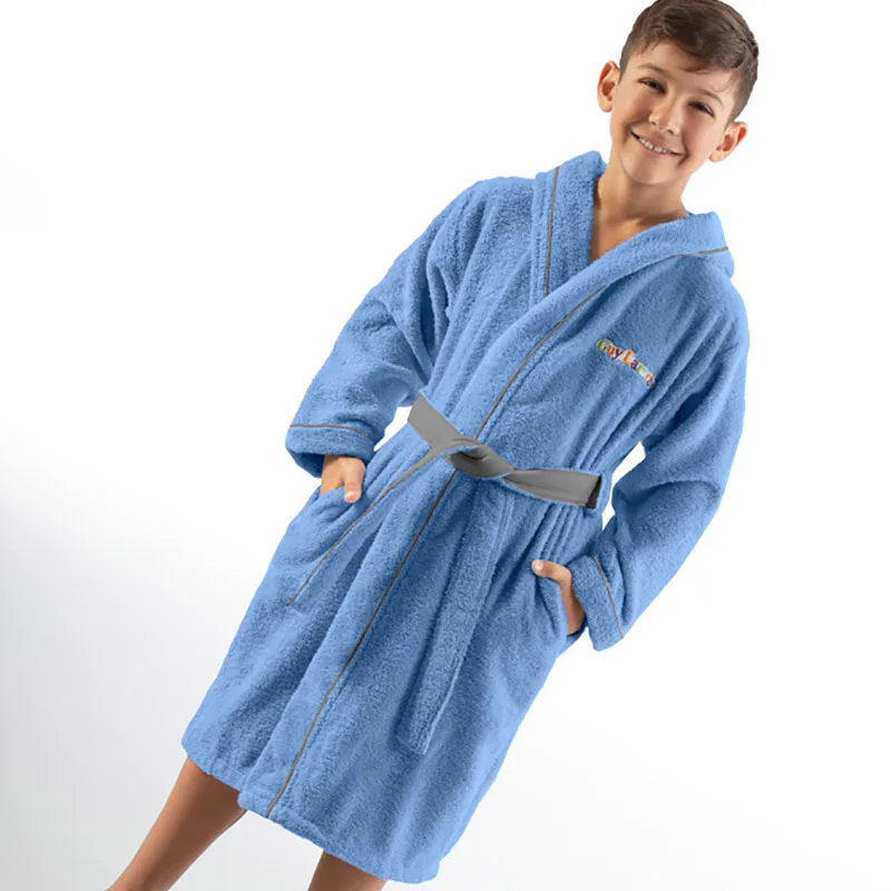 Μπουρνούζι Με Κουκούλα Guy Laroche Kiddies Blue