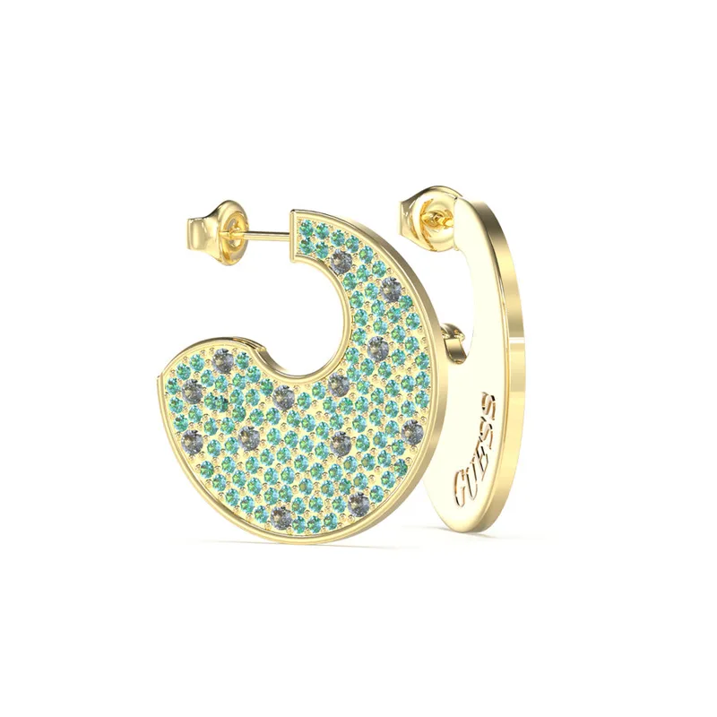 Guess Women's Earrings JUBE05230JWYG, 3 cm, Stainless Steel, Golden 3CM