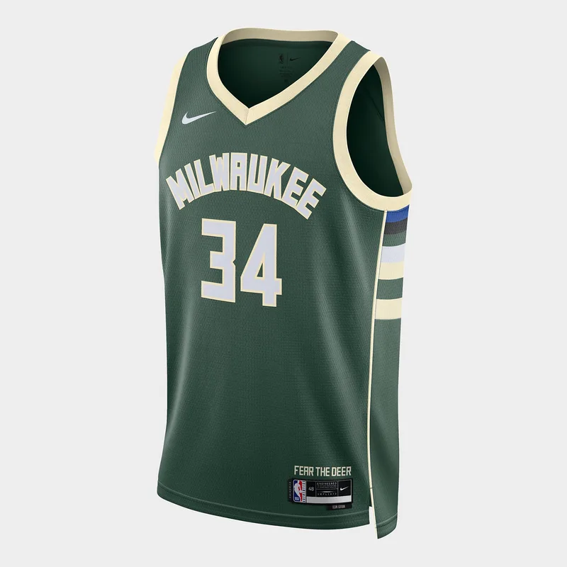 Nike NBA Milwaukee Bucks Icon Ανδρική Μπασκετική Φανέλα (9000110237_40564)