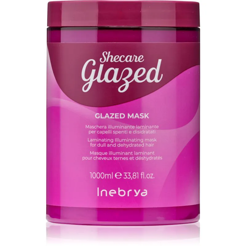 Inebrya Shecare Glazed Mask ενυδατική μάσκα Για λάμψη και απαλότητα μαλλιών 1000 ml