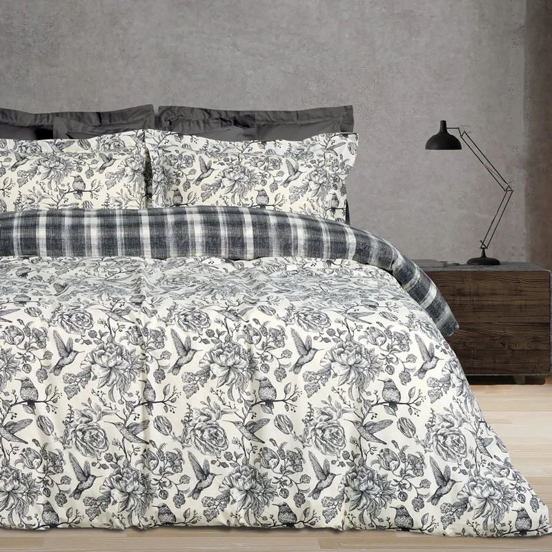Σεντόνια Μονά Σετ Das Home Happy 9648 Black 170x260