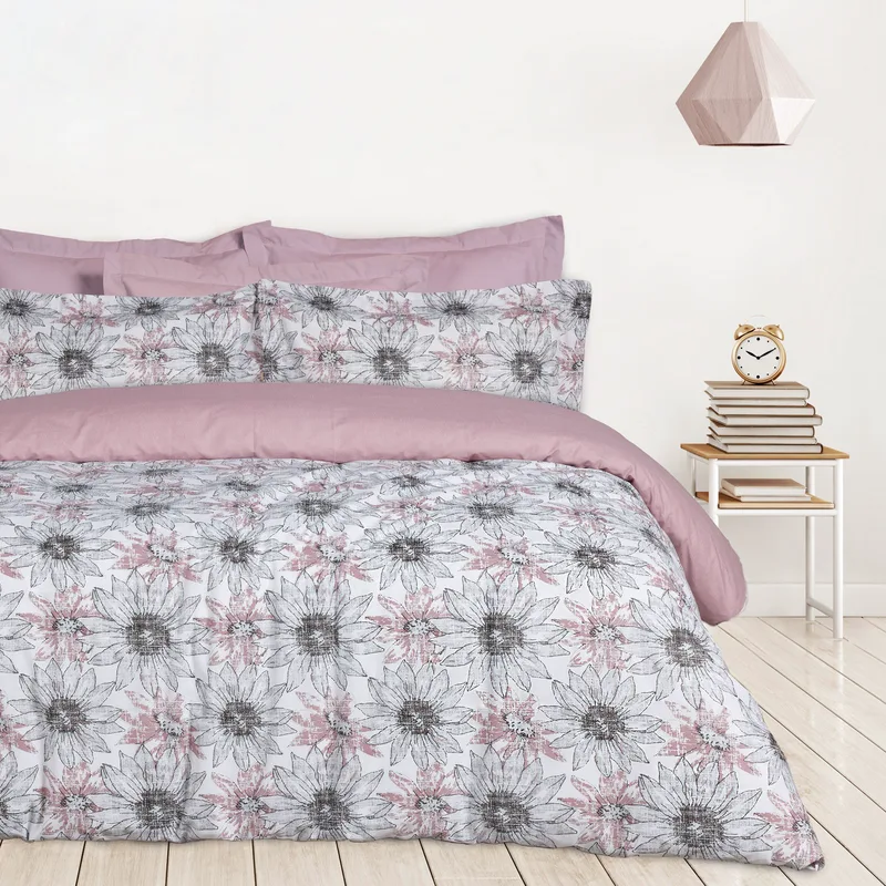 Σετ Σεντόνια Υπέρδιπλα 4 Τεμαχίων Das Home 9676 Grey- Nude 240x260