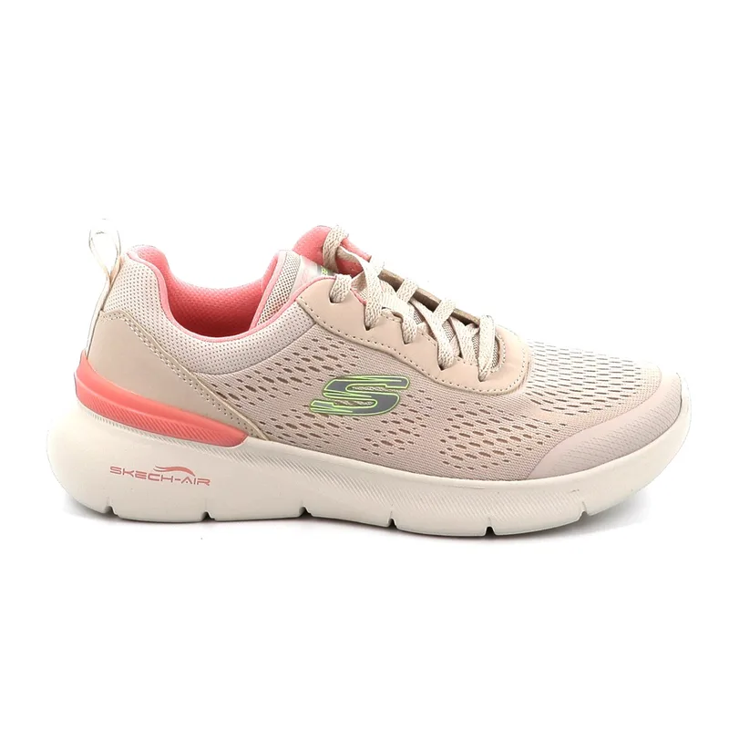 Γυναικείο Αθλητικό Παπούτσι Skechers Skech Air Dynamight 2.0 New Heights Χρώματος Μπεζ 150370-NTPK