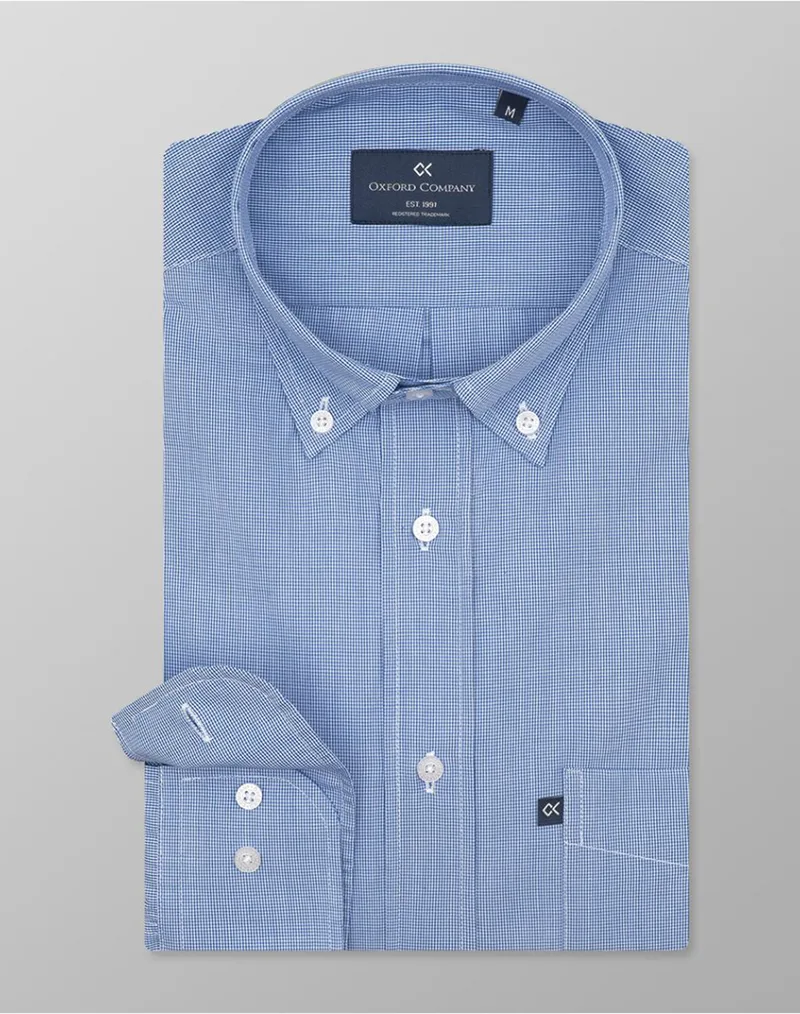 OXFORD COMPANY BUTTON DOWN ΠΟΥΚΑΜΙΣΟ M134-BZ10.01-01 Blue