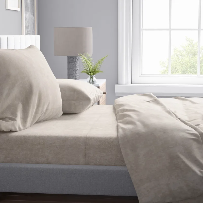 Σεντόνι King Size Dimcol Shadow 11 Μπεζ 240x270