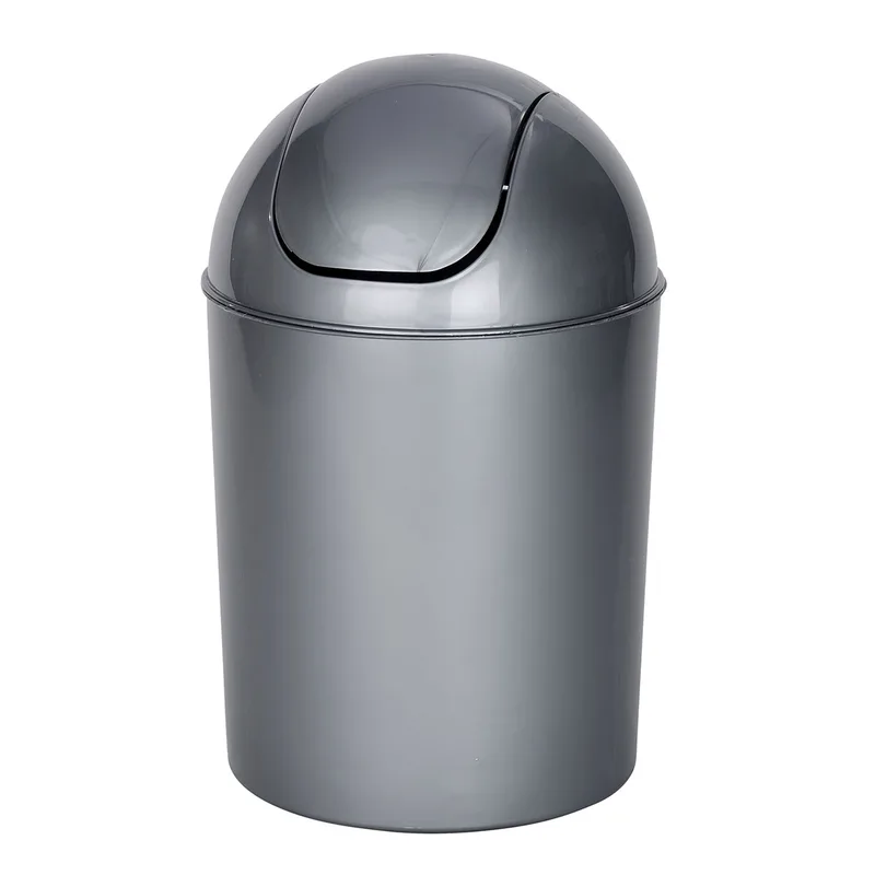 Κάδος Απορριμμάτων Μπάνιου (Φ20x30) Wenko 6lt Economic Grey 21884100