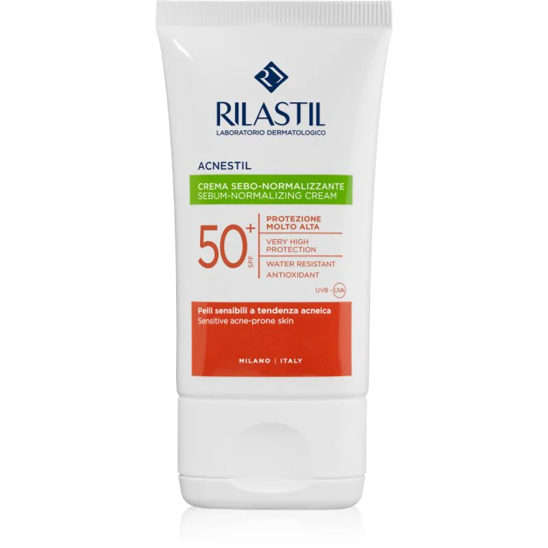 Rilastil Acnestil προστατευτική ματ κρέμα προσώπου SPF 50+ 40 γρ
