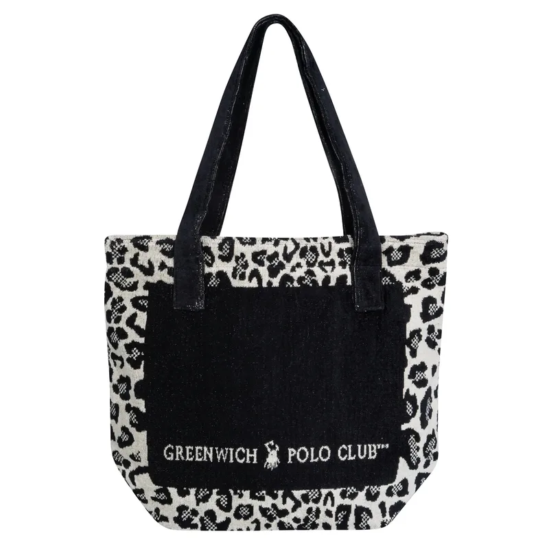 Greenwich polo club τσαντα θαλασσησ 55χ40 3861 μαυρο, μπεζ, σπαγγι