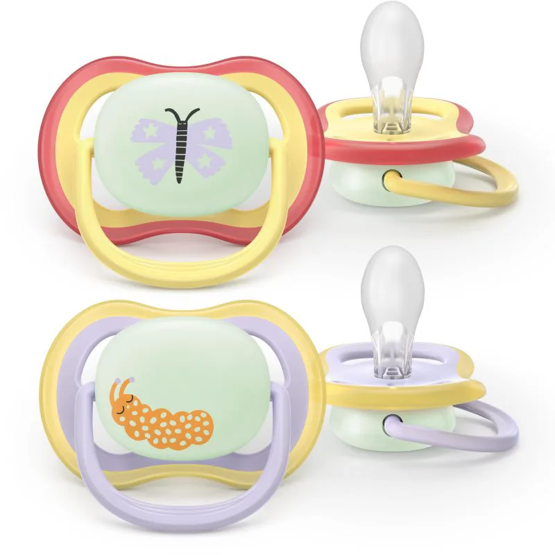 Philips Avent Ultra Air Day&Night SCF376/25 0-6m πιπίλα Girl 2 τμχ