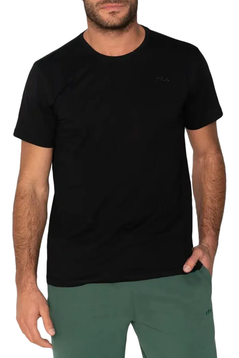 Μπλούζα Κοντομάνικη Fila Mel APJC0017-BLACK Ανδρικό