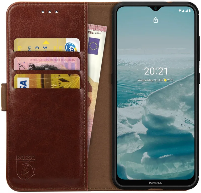 Κόκκινο Element PU Θήκη Πορτοφόλι Nokia G20 / G10 - Brown (8719246312656)