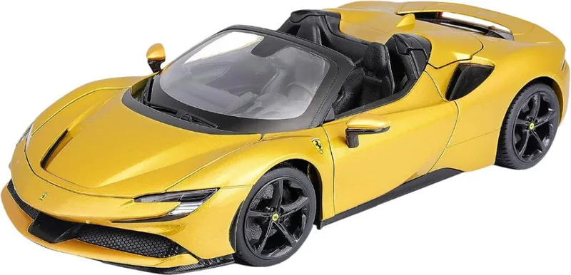 ΟXHMA FERRARI SF90 SPIDER GOLD ΜΕΤΑΛΛΙΚΟ ΑΝΤΙΓΡΑΦΟ BBURAGO 1:18 (18/16016)