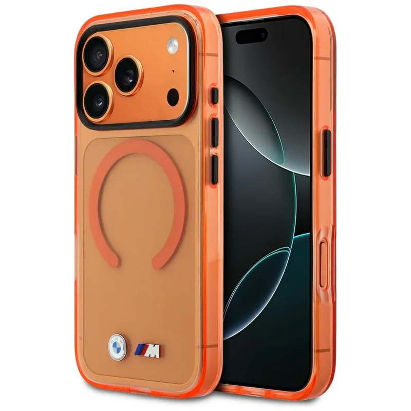 Θήκη BMW M IML Metal Logo MagSafe Πορτοκαλί iPhone 17 Pro Max
