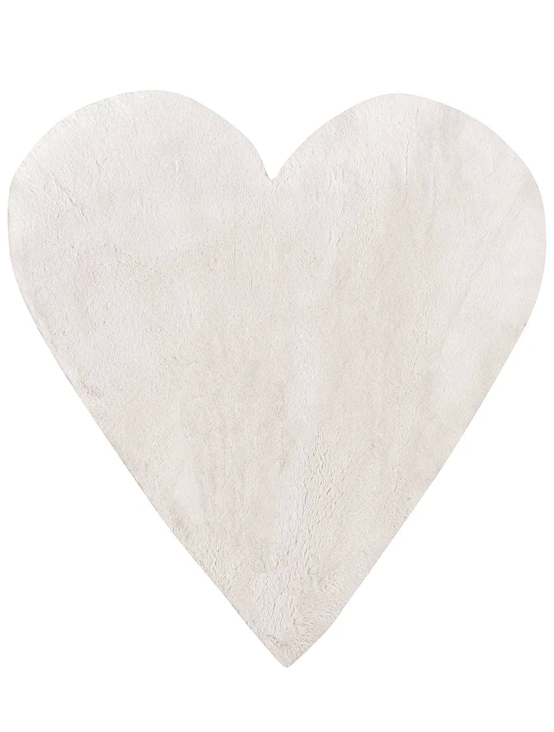 Παιδικό Χαλί Madi Bound White Heart 120x120