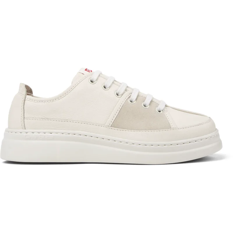 CAMPER Twins - Sneakers Για Γυναικεία - Λευκό,Μπεζ, Μέγεθος 39, Smooth leather