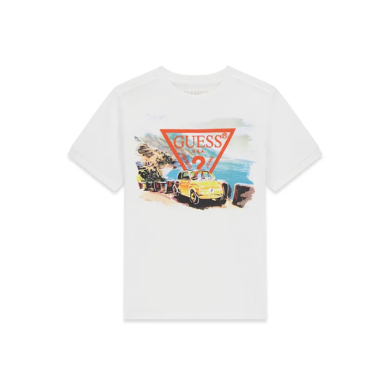 Guess T-Shirt L6GI08 K8HM4 Λευκό Regular Fit