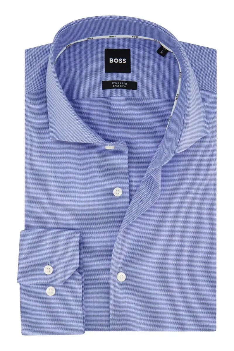 BOSS ΠΟΥΚΑΜΙΣΟ REGULAR FIT EASY IRON H-JOE-SPREAD-C1-222 ΣΙΕΛ