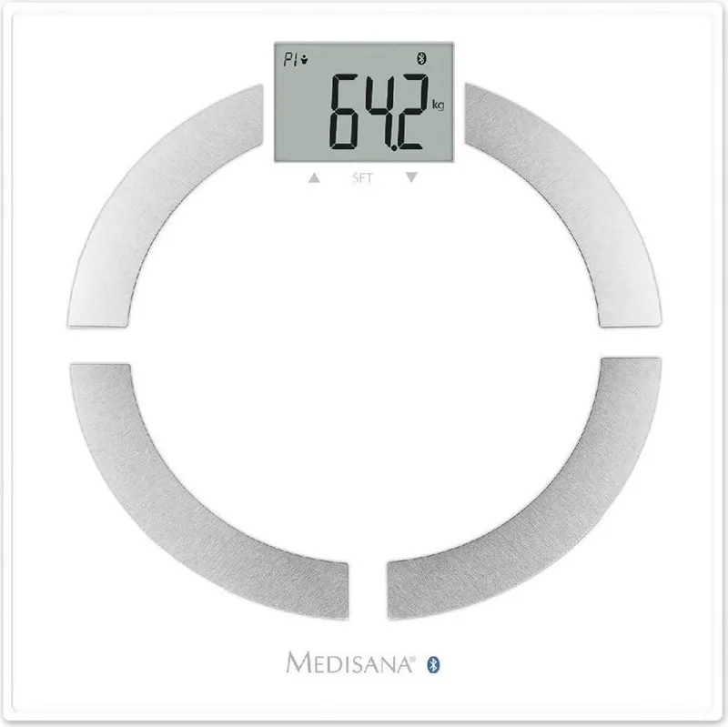 ΖΥΓAΡΙΑ ME ΛΙΠΟΜΕΤΡΗΤΗΣ - BLUETOOTH MEDISANA BS 444 CONNECT SMART ΛΕΥΚΗ