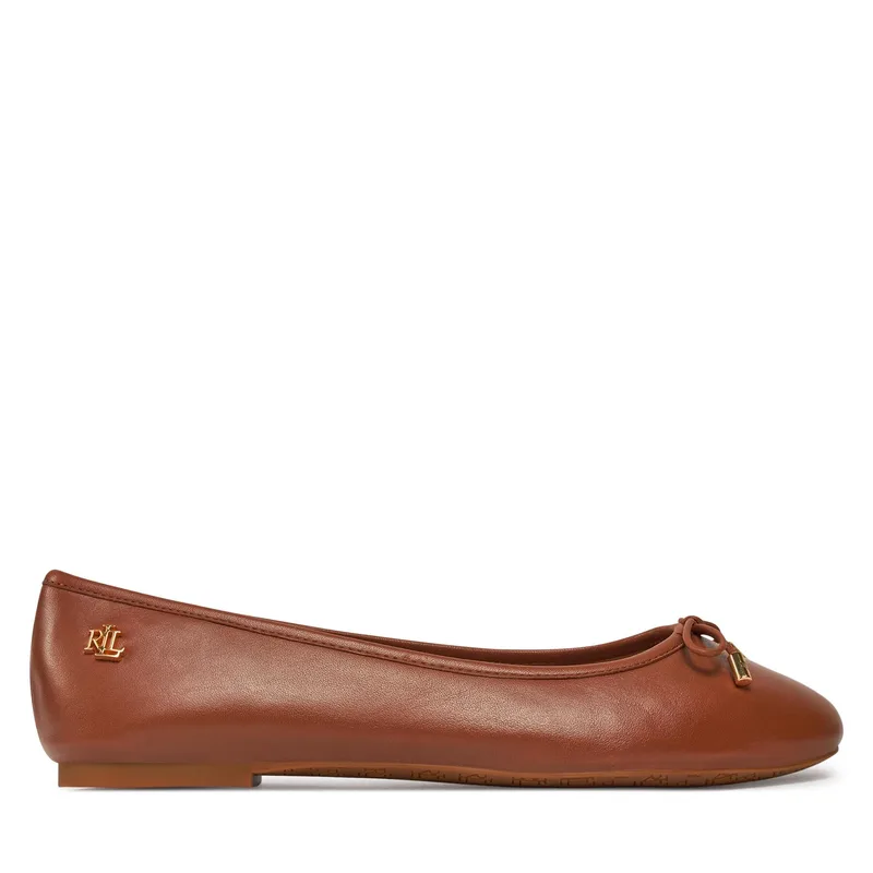 Μπαλαρίνες Lauren Ralph Lauren 802940603002 Καφέ