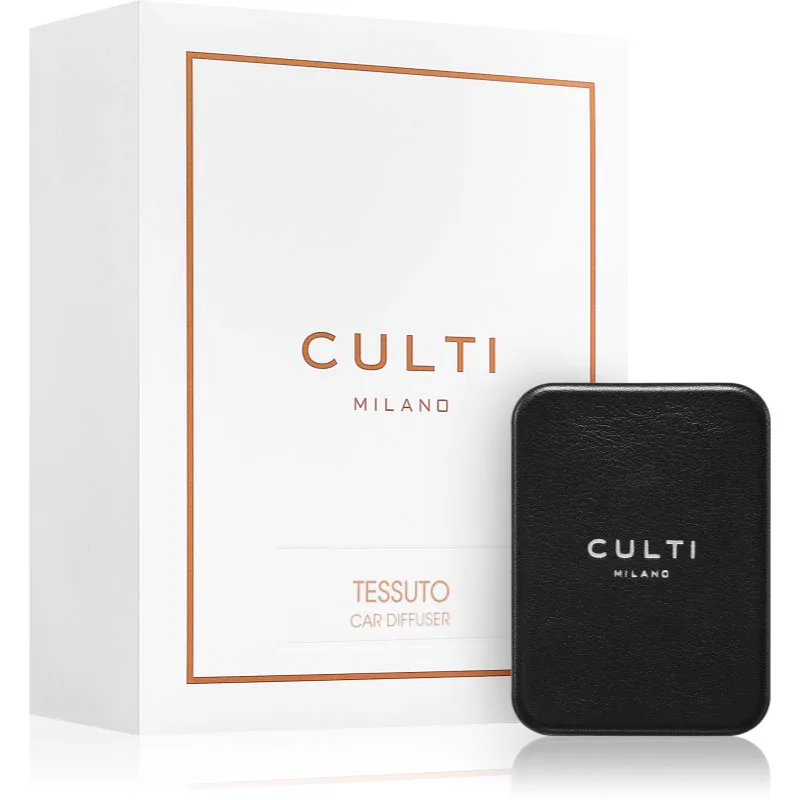 Culti Milano Car Diffuser Black Tessuto άρωμα για αυτοκίνητο + ανταλλακτικό για γέμιισμα 73x53 εκ