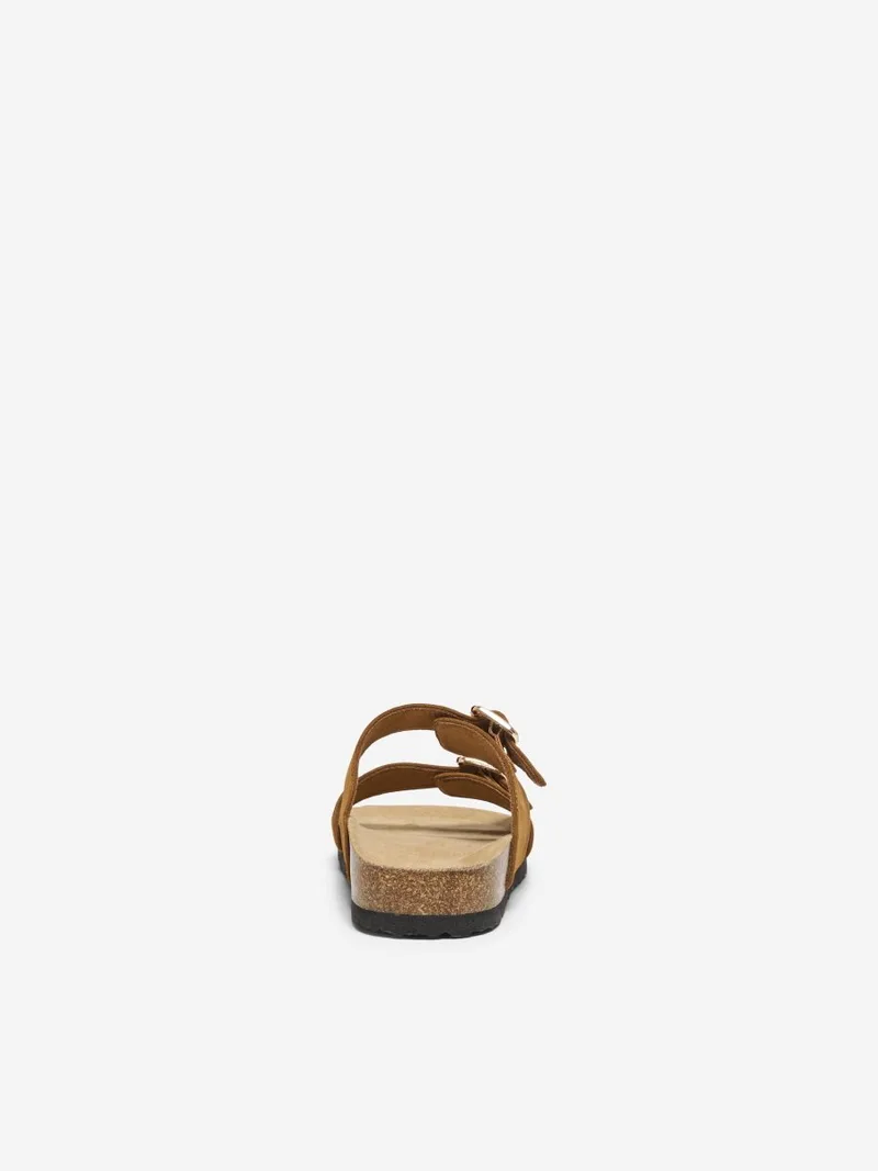 ONLY Buckle Sandals Anatomical Footbed - 15331392 - Μπεζ Suede
