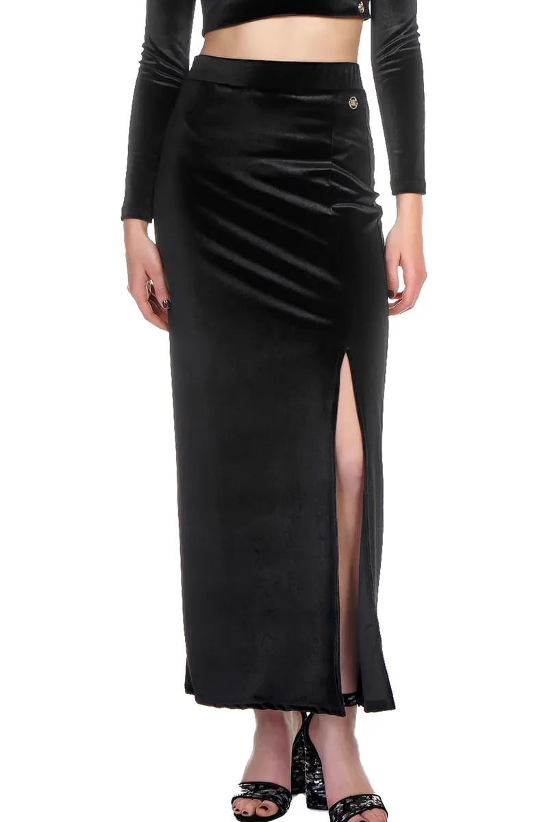 Φούστα Kendal + Kylie Maxi Slit KKW3715008-BLACK Γυναικείο