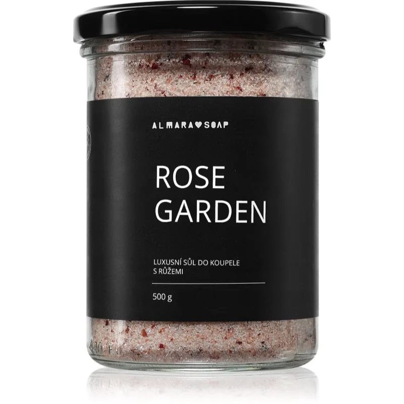 Almara Soap Bath Salt χαλαρωτικό αλάτι για μπάνιο με άρωμα Rose Garden 450 γρ
