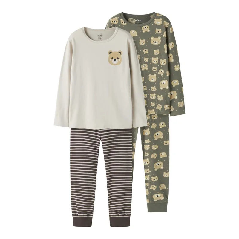Πιτζάμα μακό αγόρι 2 pack name it-13254859-Dusty Olive