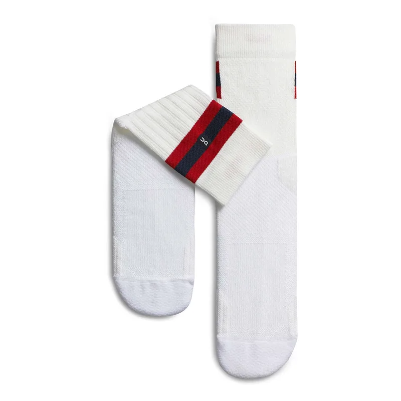 On Tennis Sock White/ Red 38-39
