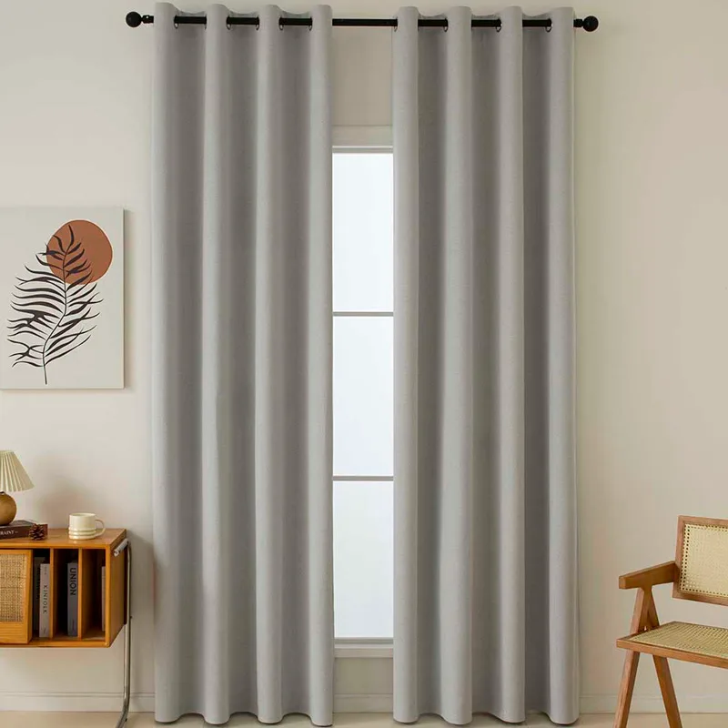 Κουρτίνα Blackout 140x270 Με Τρουκς Beauty Home Total 8446 Silver 140x270Υ